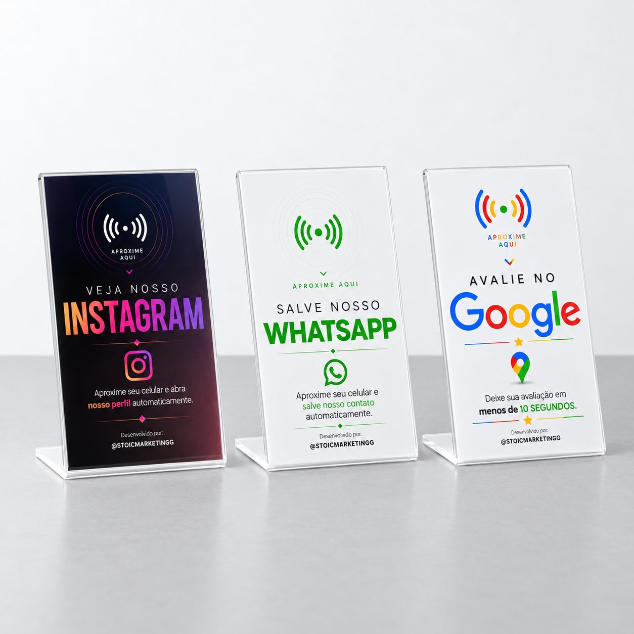 Kit 3 Totens NFC