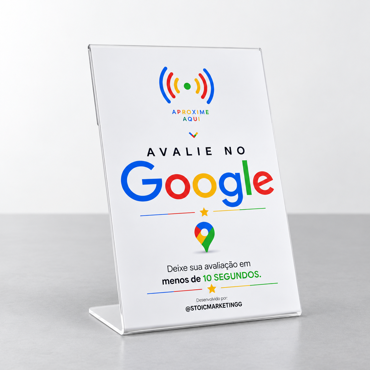 Totem NFC Avaliação Google